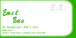 emil bus business card